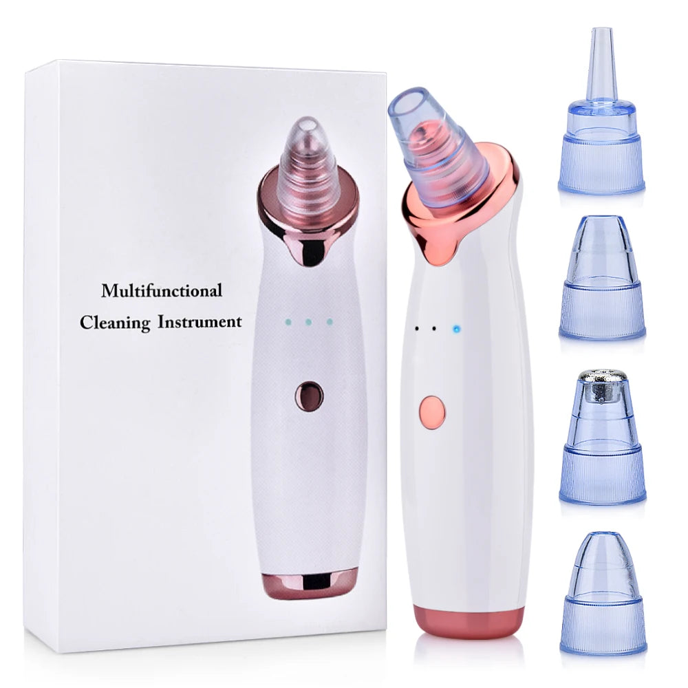 USB Rechargeable Blackhead Remover Vacuum Suction Pore Cleaner Extractor Acne Comedone Whitehead Pimple Removal Spot Cleaner